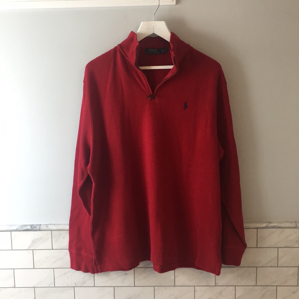 NWT Men’s red POLO Ralph Lauren sweater